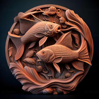 3D модель Апістограми риб (STL)